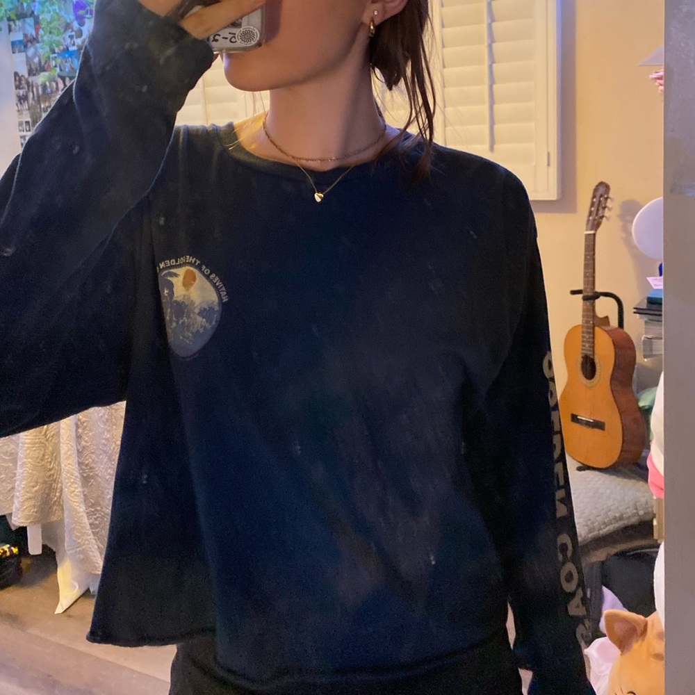 John Galt golden coast cropped long sleeve
